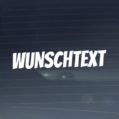 Wunschtext Aufkleber